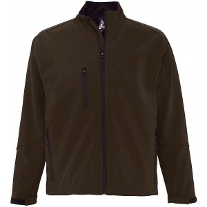 CASACO SOFTSHELL C/ FECHO RELAX CHOCOLATE